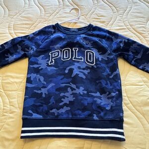 Polo by Ralph Lauren Kids Blue Camouflage Sweatshirt